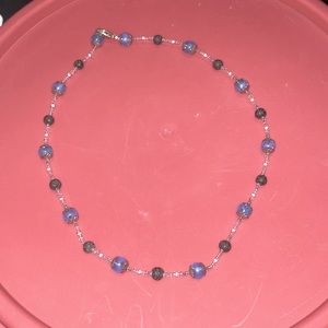Glass beaded necklace handmade